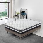 Matelas 140x200 cm - tr�s �pais 30 cm - m�moire de forme - luxe - anti - acariens - 10 zones - fermet� ...