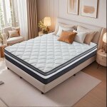 Matelas 140x200 cm �p 30cm matelas � ressorts ensach�s en � m�moire de forme 10 zones de confort moyenne ...