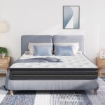 Matelas 140x200 cm - ep 30cm - mmoire de forme - yidatong - ressorts ensachs - 8 zones de soutien latex ...