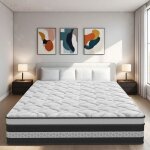 Matelas 160200 - hybrid matelas 26 cm mousse  mmoire de forme respirante et ressorts ensachs indpendants ...