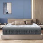 Matelas 160x200 cm - ep 26 cm hybride - ressorts ensach�s + mousse m�moire de forme - soutien mi - ferme ...