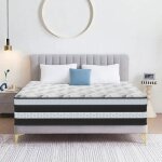 Matelas 160x200 cm paisseur 26 cm - ressorts ensachs + mousse  mmoire de forme - 8 zones de confort ...