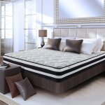 Matelas hybride de luxe 160x200 cm �p 28cm fermet� moyenne matelas � ressorts ensach�s 10 zones de confort ...