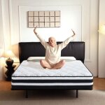 Matelas 160x200 cm - hauteur 26cm hybride soutien parfait respirant anti - acariens luxe 10 zones - sommeil ...