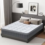 Matelas 160x200 cm hybride p 26 cm mmoire de forme mousse hr + ressorts ensachs latex 10 zone mi - ...