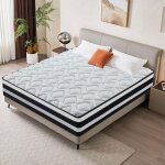 Matelas 160x200 - matelas 2 personnes - ressorts ensachs mousse  mmoire de forme et blue latex - thermorgu ...