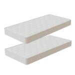 Matelas - lot de 2 - 90 x 190 cm - �paisseur 10 cm - 1 personne