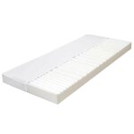 Matelas 7 zones - jill - 120x200 cm - mousse pu - �paisseur 10 cm - duret� h2 / h3 - blanc - housse 100% ...