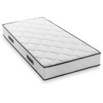 Matelas 90 x 190 cm - hauteur 19 cm - 380 ressorts ensach�s - 7 zones - equilibr� - r�versible - fabriqu� ...