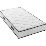 Matelas 90 x 190 cm - hauteur 24 cm - 380 ressorts ensachs - 7 zones - equilibr - rversible - fabriqu ...