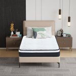 Matelas 140x200 cm premium 27cm �pais matelas � memoire de forme en mousse hybrid 10 zones hypoallerg�nique ...