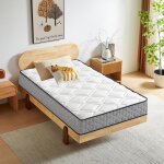 Matelas 90x200 cm premium - epaisseur 25cm - matelas  ressorts + mousse certifi oeko - tex 7 zones ...