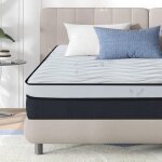 Matelas 90x200 cm epaisseur 26cm hybride: mousse  mmoire de forme + ressort indpendant hypoallergnique ...