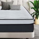 Matelas 160x200 - ressorts ensachs + mousse mmoire hr & latex bleu naturel paisseur 26cm confort quilibr ...