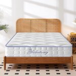 Matelas 160x200 cm �p 26cm mousse � m�moire de forme hypoallerg�nique luxe confort 10 zone h3 mi - ferme ...