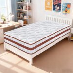 Matelas 90x190 cm matelas � ressorts ensach�s et � m�moire de forme �pais 28 cm 9 zones ergonomique certifi� ...