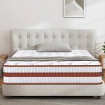 Matelas 90x190 - �p 26 cm matelas hybride en mousse � m�moire de forme � ressorts ensach�s fermet� moyenne ...