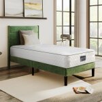 Matelas 90x200 - mousse froide - ressorts ensachs - 25 cm epaisseur - housse en microfibre matelasse ...