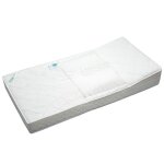 Matelas anti - reflux avec plan incliné et cale bébé amovible made in france blanc 70x140 cm Matelas anti - reflux avec plan incliné et cale bébé amovible made in france blanc 70x140 cm