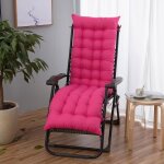 Matelas bain de soleil 160x48 cm coussin moelleux pour chaise longue transat de jardin pliable et facile ...