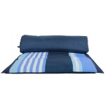 Matelas pour bain de soleil ext�rieur - rayure bleue - 65 x 200 cm