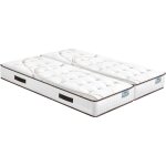 Matelas - ebac literie - moorea - mousse - 2x80x200 cm - hauteur 25 cm - ferme
