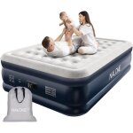 Matelas gonflable 2 personnes - twinbird - �lectrique - gonflage rapide en 3 minutes - 203x152x46 cm ...