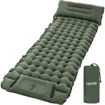 Matelas gonflable de camping ultralger avec oreiller pompe  pied intgre tanche et sac de transport ...