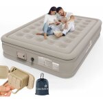Matelas gonflable �lectrique 2 personnes - twinbird - auto - gonflable - pompe portable amovible - 196 ...