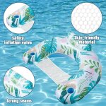 Matelas gonflables pour piscinechaise piscine gonflable flottante forme u avec porte - gobelet hamac ...