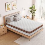Matelas hybride 140x200 cm - �paisseur 25 cm - mousse � m�moire de forme antibact�rienne - oeko - tex� ...