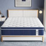 Matelas hybride 160x200 cm inre �pais 30cm ressorts ensach�s mousse � m�moire de forme moyenne ferme ...