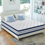 Matelas hybride double 140x200 cm�p 25 cmmousse � m�moire de forme hautement respirante + ressorts ensach�s ...