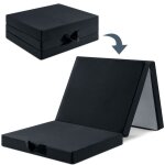 Matelas lit futon pliable pliant - 90x200 cm epaisseur 15 cm - inre - noir - chaise convertible - mousse ... Matelas lit futon pliable pliant - 90x200 cm epaisseur 15 cm - inre - noir - chaise convertible - mousse ...