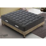 Matelas mousse 160x190 cm blackmoon - accueil m�moire de forme - epaisseur 20 cm