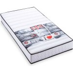 Matelas mousse 90x190 cm london - mousse profil�e 5 zones de confort - soutien ferme - epaisseur 15 cm ...