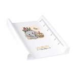 Matelas plan  langer luxe pour bb 48 x 70 cm blanc lphant