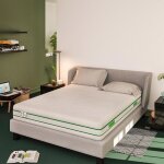 Matelas  ressort ensachs et mousse mmoire de forme 120x190 cm baldiflex green spring paisseur 25 ...