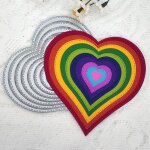 Matrices de d�coupe scrapbooking cutting dies forme lot de 10 cadres de fil � coudre en forme de c?ur ...