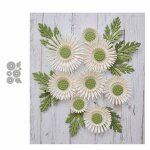 Matrices de d�coupe scrapbooking cutting dies forme 7 pi�ces de feuilles de fleurs diy carte papier bricolage ...