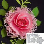 Matrices de d�coupe scrapbooking cutting dies forme feuilles de fleurs superpos�es diy carte papier bricolage ...