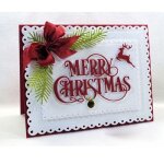 Matrices de d�coupe scrapbooking cutting dies forme lettres de joyeux no�l diy carte papier bricolage ...