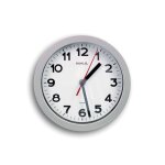 Maul horloge murale maulstep  20 x 4. 4 cm plastique 1 x aa (1. 5 v) argent