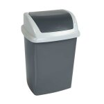 Maul poubelle maulswing 10 l plastique 25 x 20 x 37 cm gris fonc�