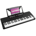 Max rhapsody54 piano lectronique 54 touches synthtiseur dbutant deux modes dapprentissage avec porte ...