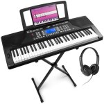 Max rhapsody61p - clavier Électronique 61 touches semi lourdes avec casque audio et stand inclus haut ... Max rhapsody61p - clavier Électronique 61 touches semi lourdes avec casque audio et stand inclus haut ...