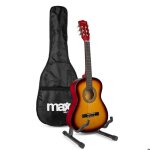 Max soloart pack guitare junior 3 / 4 - sunburst cordes nylon 8 à 12 ans sac de transport médiators sangle ... Max soloart pack guitare junior 3 / 4 - sunburst cordes nylon 8 à 12 ans sac de transport médiators sangle ...