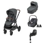 Maxi cosi - poussette trio oxford + pebble 360 pro2 + nacelle sense twillic graphite + base familyfix ... Maxi cosi - poussette trio oxford + pebble 360 pro2 + nacelle sense twillic graphite + base familyfix ...