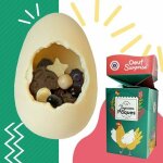 Maxi oeuf garni chocolat blanc de p�ques