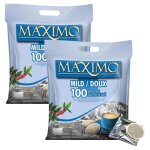Maximo doux 2 x 100 dosettes de caf compatibles senseo emballage individuel pour une meilleure conservation ...